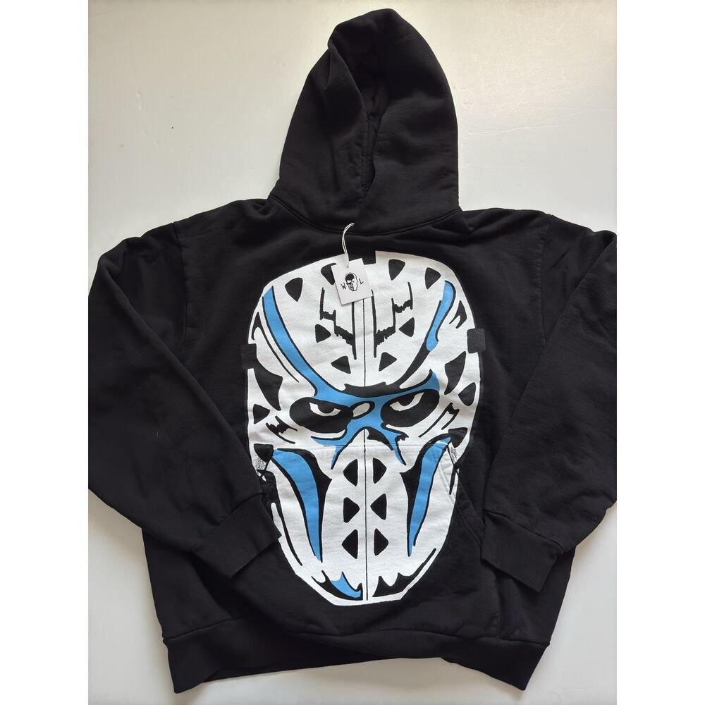 WARREN LOTAS GIANT HOCKEY MASK HOODIE BLACK XL